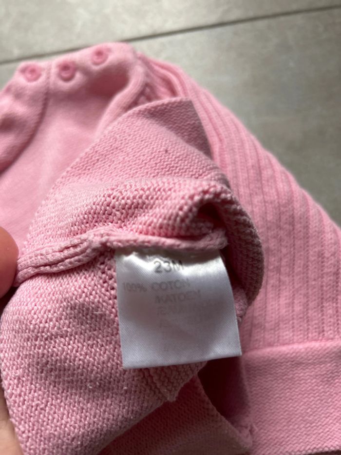 Pull fille bébé rose 23 mois - photo numéro 3