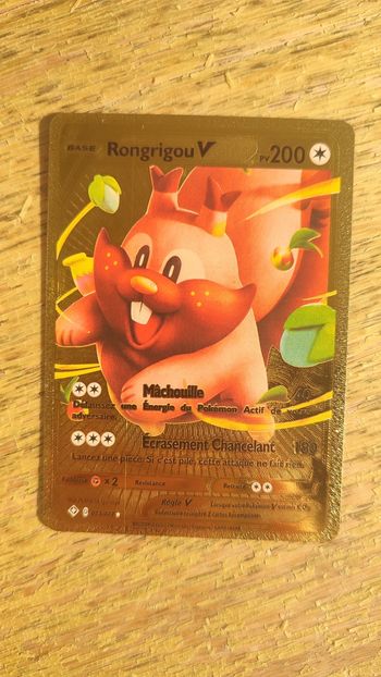 Carte pokémon Rongrigrou or