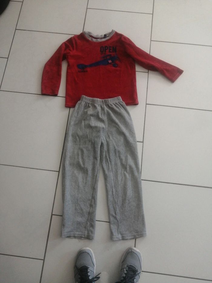 Pyjama velours avion 8A