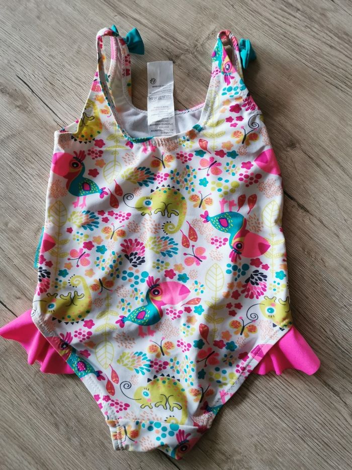 Maillot de bain fille 18 mois caméléon perroquet - photo numéro 2