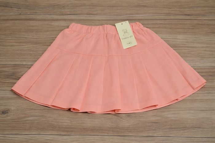 Jupe plissée pour filles avec short intérieur rose - photo numéro 2