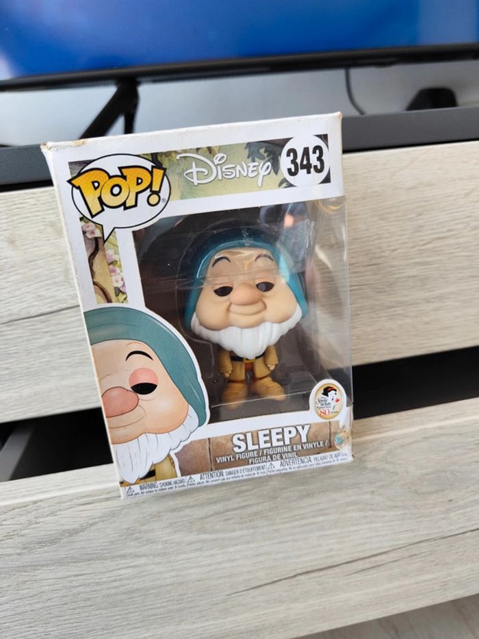 Funko pop 343 nain sleepy blanche neige