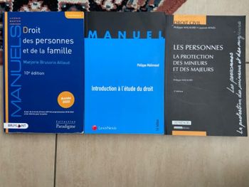 des mineurs et des majeurs + droit des personnes et de la famille +introduction à l’étude du droit