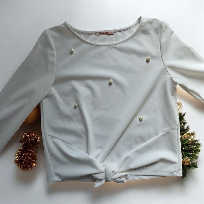 Pull perlé manche 3/4 - photo numéro 2