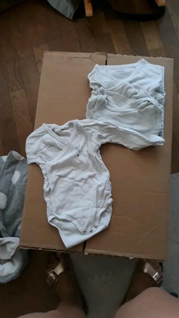 Lot de 3 bodies manches longues fille en 6mois - photo numéro 2