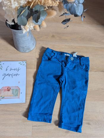 Pantalon bleu IKKS 6 mois