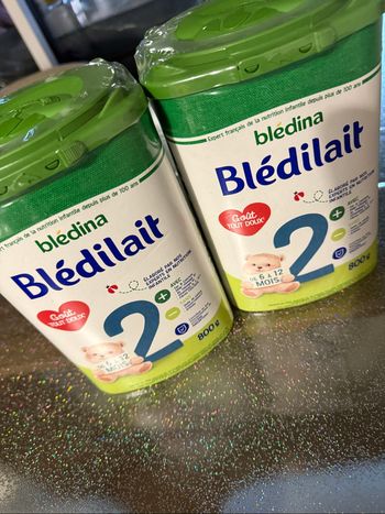 Lot de 2 boîtes de lait bledilait 2 âge