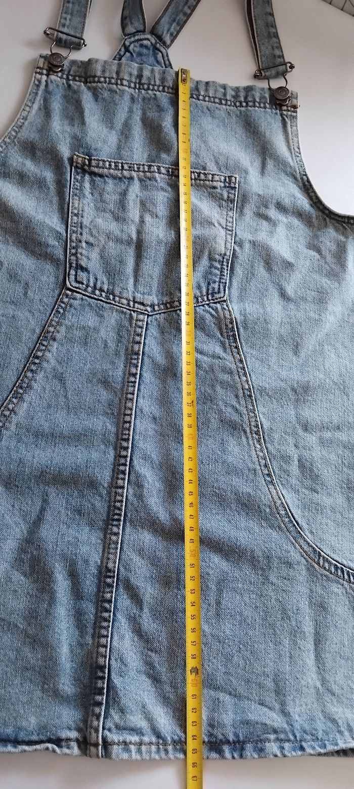 Robe en Jean à bretelles T 44 - photo numéro 3