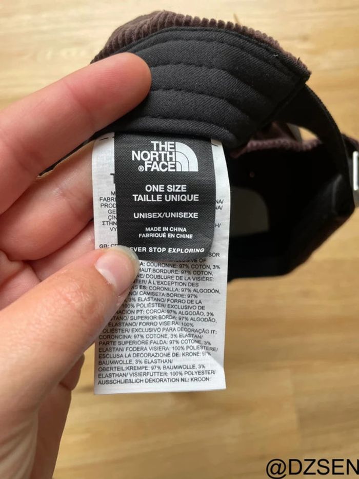 Casquette The North Face Velours Côtelé Marron Neuve - photo numéro 8