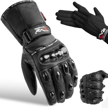 [NEUF] Gants de Moto en Cuir Imperméables avec Coques Rigides, Taille L