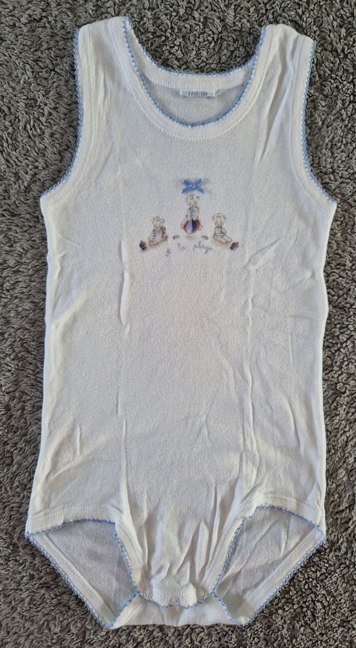 Bodie sans manches enfant garçon - Taille 3 ans