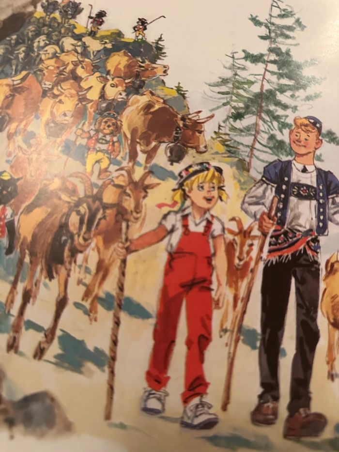 Livre très rare édition 1000ex Pierre Probst Caroline dans les alpages Alpes album bd - photo numéro 5