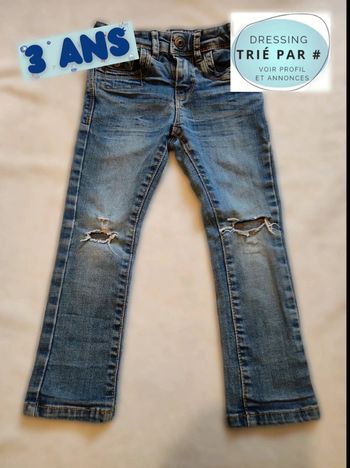 Jean skinny trou usé