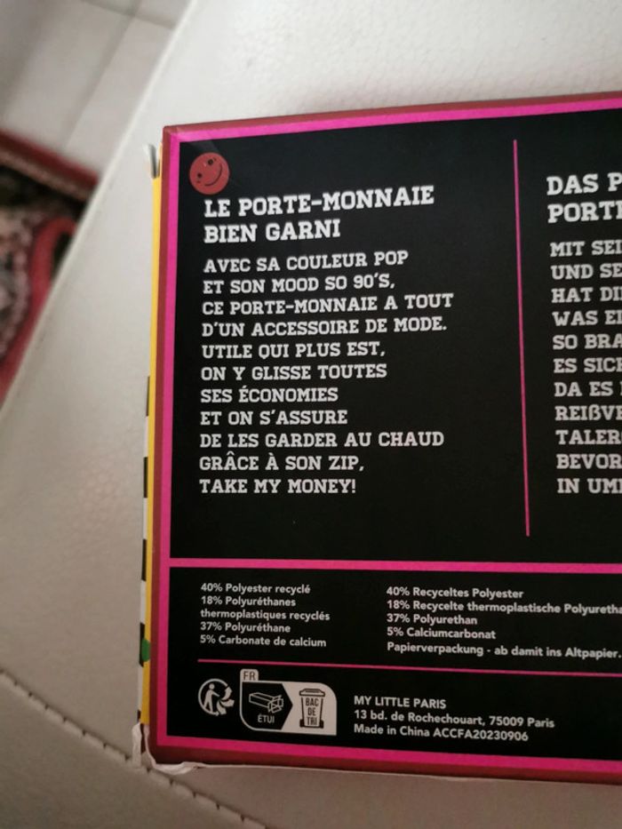 Joli porte monnaie neuf couleur pop - photo numéro 5