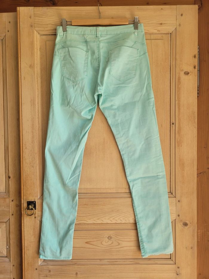 Pantalon turquoise taille 38 - photo numéro 3