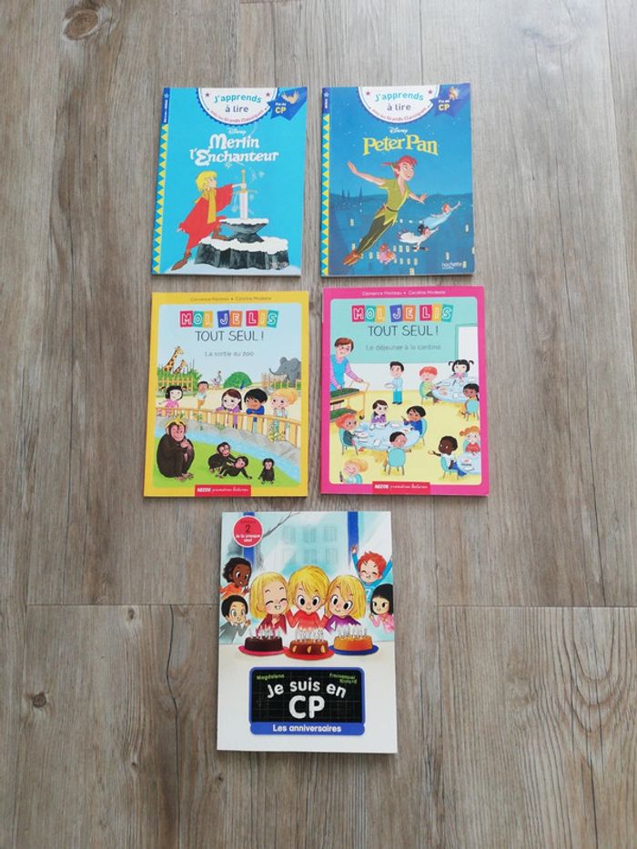 Lot de 5 livres niveau cp