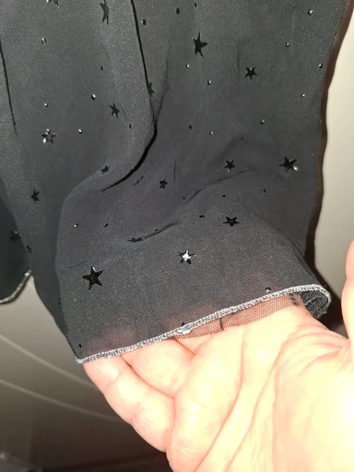Robe noire étoile argente 8/10 ans - photo numéro 7