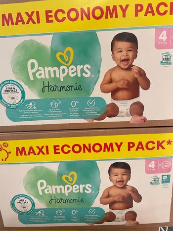Vents pack 2 cartons Pampers taille 4 harmonie