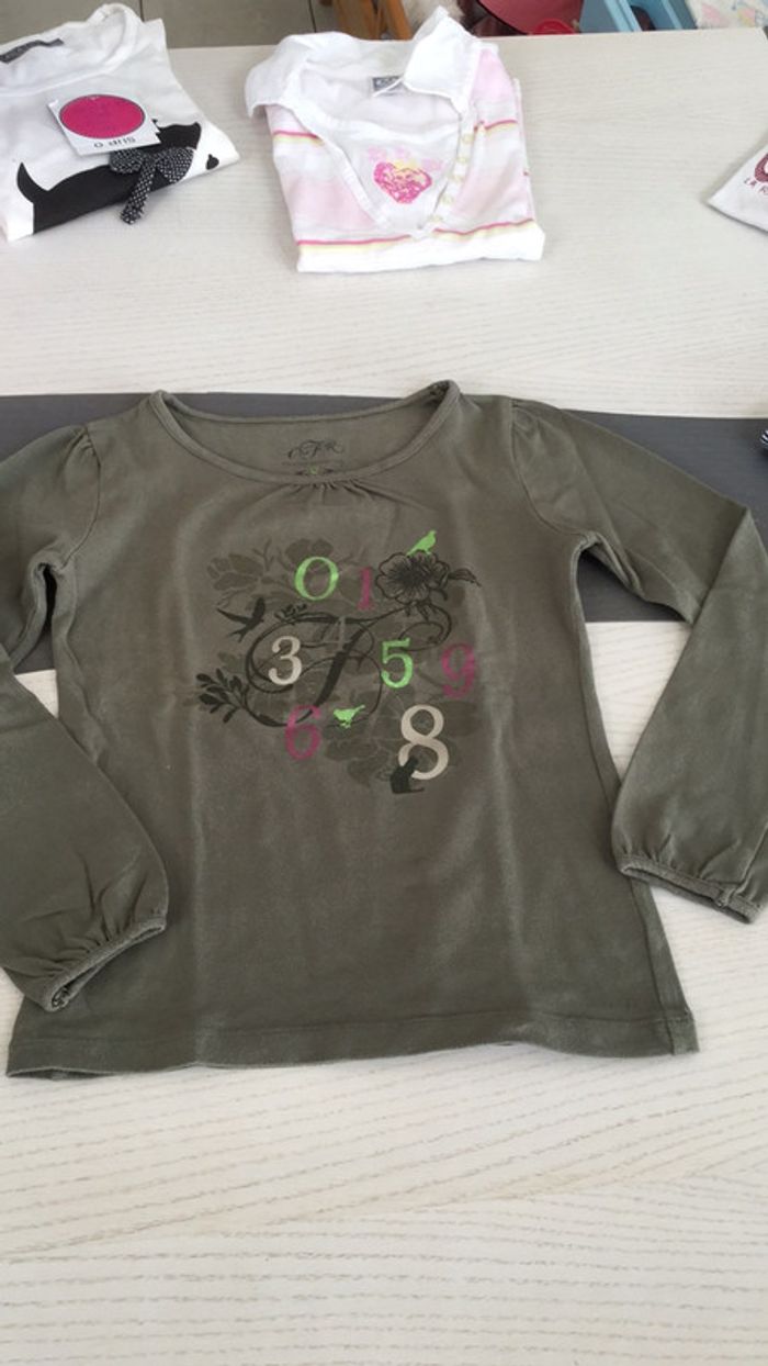 Tee-shirts ML kaki 8 ans CFK