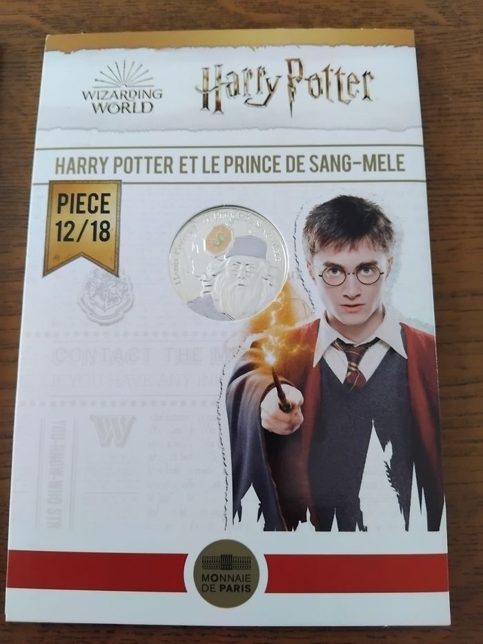 Piece 10euros harry potter en argent