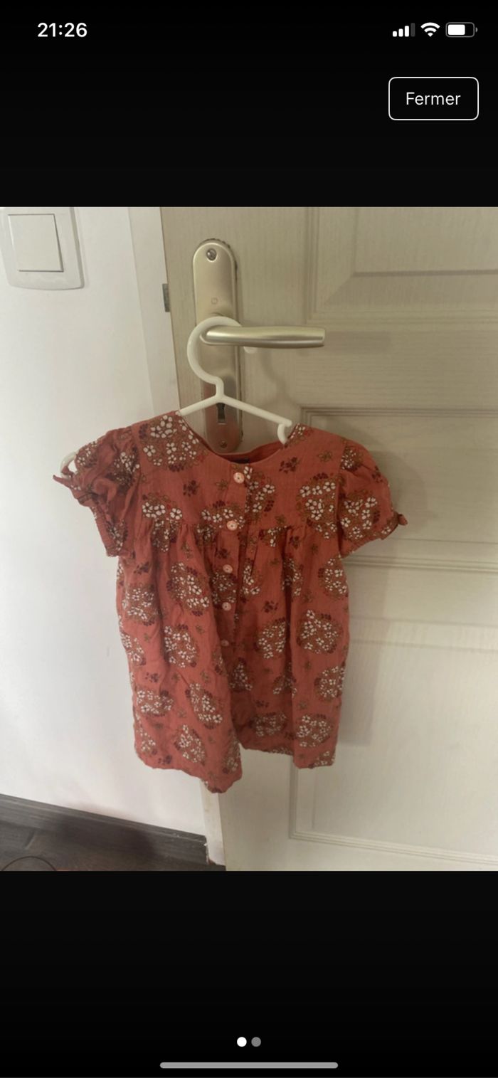 Tunique fleurie printemps été Sergent Major taille 18 mois - photo numéro 2