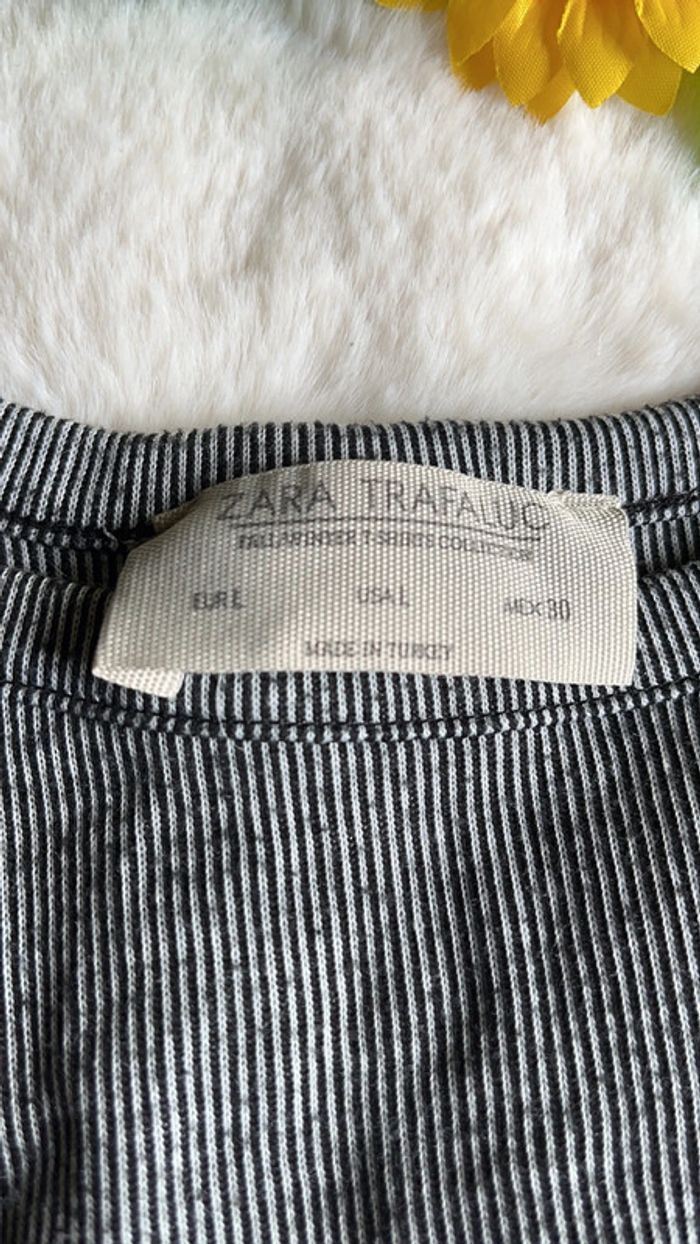 Tee shirt manches longues zara - photo numéro 3