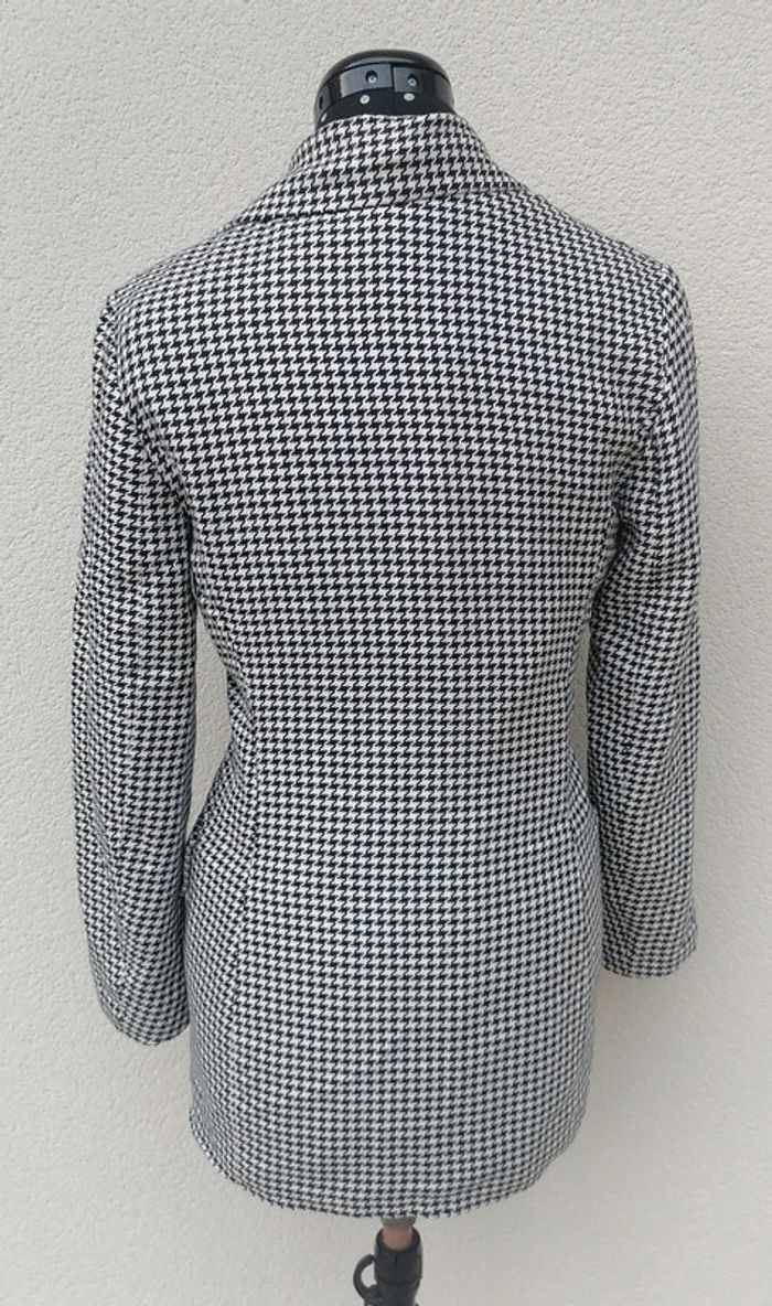 Veste / blazer noir blanc pied de poule Taille S La City - photo numéro 5