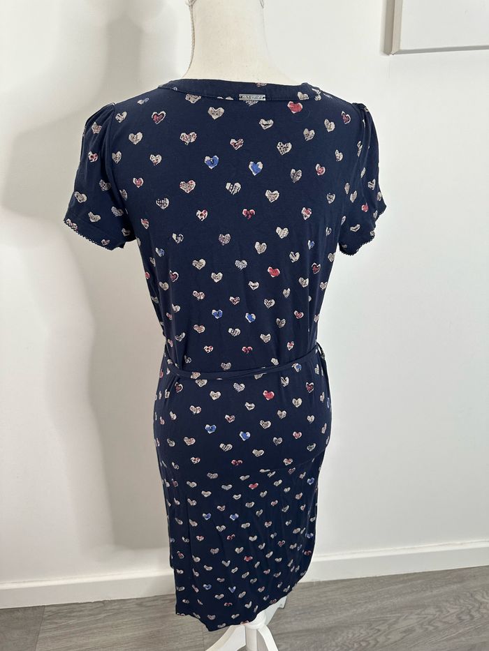 Robe bleue marine et multicolore petits cœurs Vive Maria T36 S - photo numéro 6