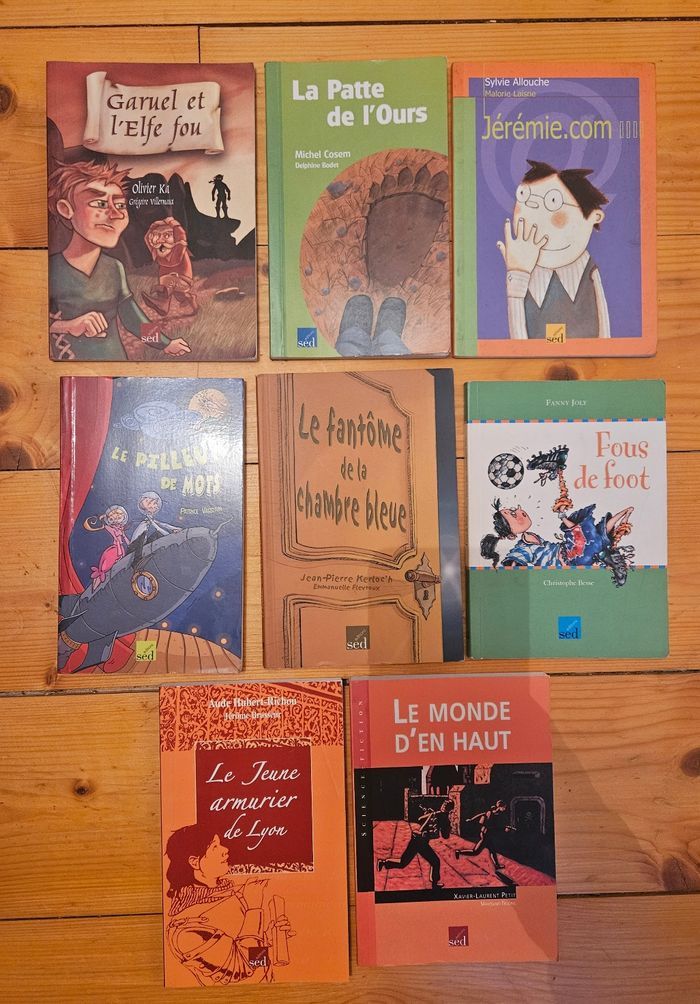 Lot de 8 livres SED – Lecture Collège / Jeunesse primaire