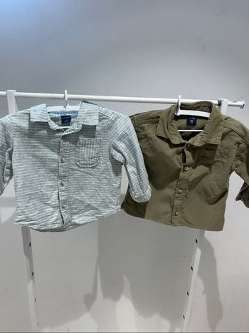 Lot de 2 chemises bébé