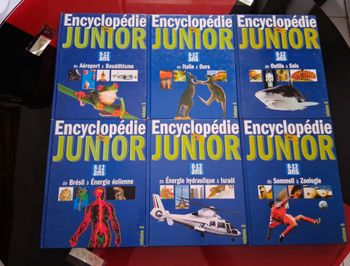Lot de six encyclopédies junior