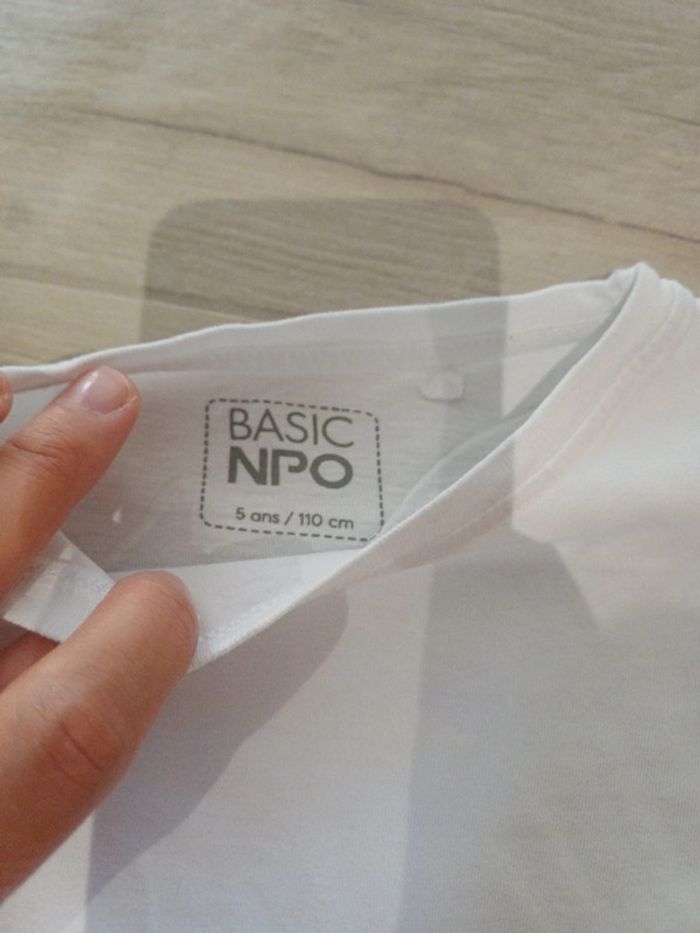 T-shirt blanc 5ans - photo numéro 2