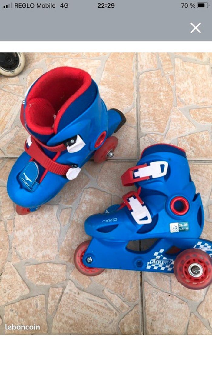 Rollers enfants oxelo 26-28 - photo numéro 4