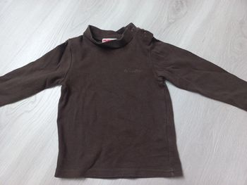 Pull col roulé marron Orchestra 18 mois