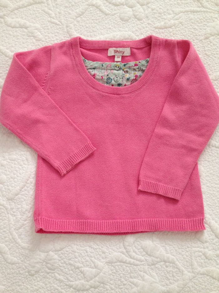 Pull Fantaisie Manches Longues Rose