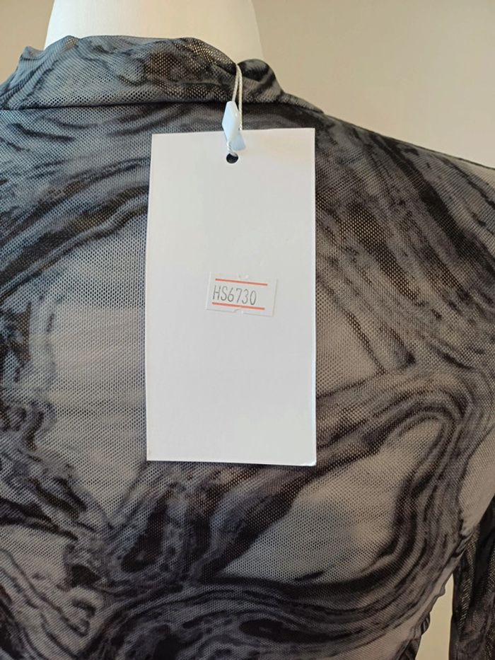 Robe grise moulante transparente neuve By Swan taille S 36 - photo numéro 8