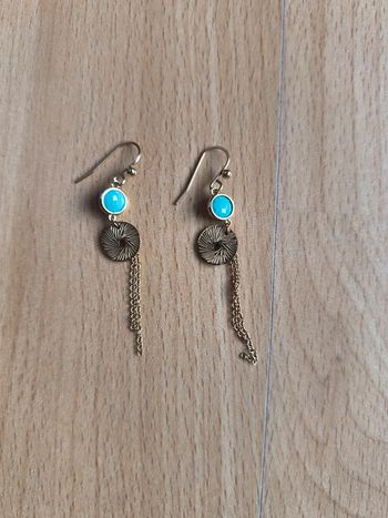 Boucles d'oreilles dorées