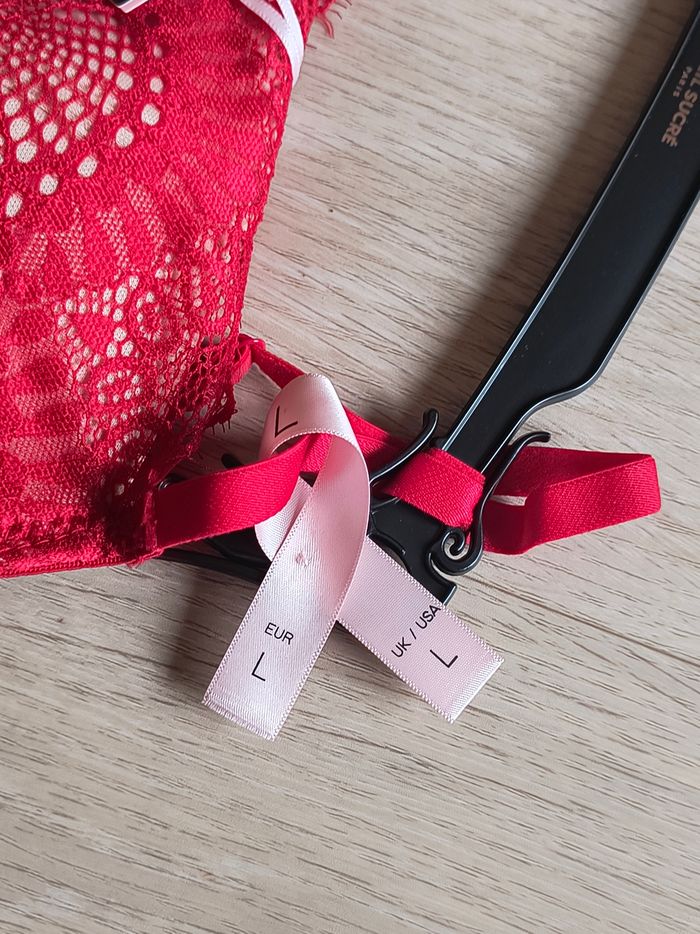 Nuisette rouge Nina rouge soleil sucré taille L neuves - photo numéro 8