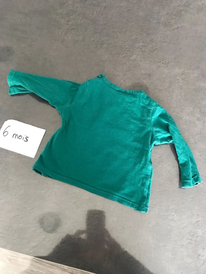 Teeshirt manches longues vert - photo numéro 3