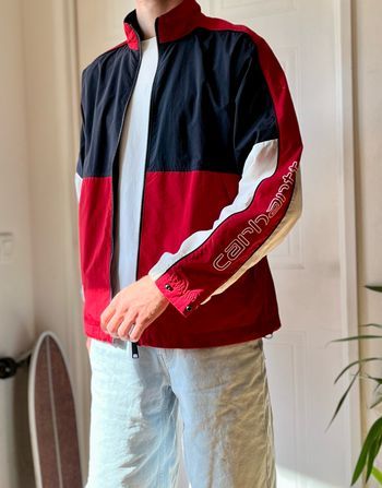 Veste coupe vent Carhartt Taille S Homme Bleu blanc rouge