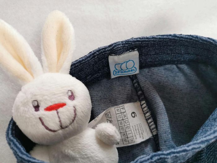 Pantalon 👣 velours, 3 pommes, 6 mois/67cm - photo numéro 3