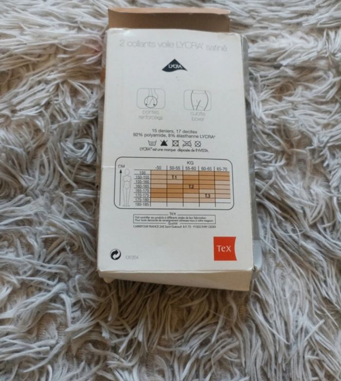 Lot de 2 paires de collants femme Taille 1 Tex - photo numéro 3