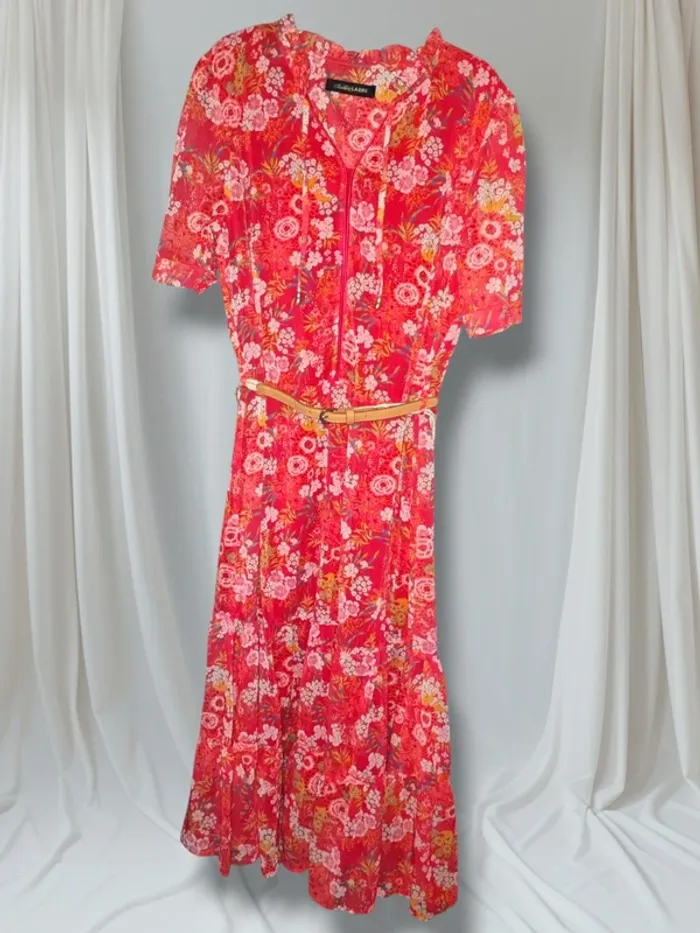 Superbe robe longue fleurie Christine Laure NEUVE - photo numéro 3