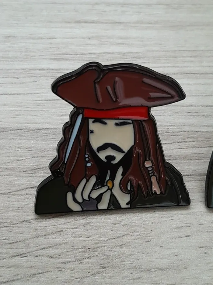Lot de 2 Pin's Pirate des Caraibes, en métal, N°2 - photo numéro 2
