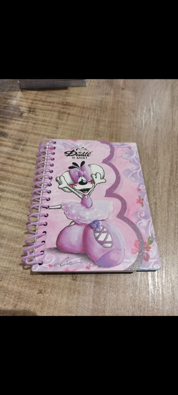 Bloc carnet spirale Diddl is back neuf OVP rose