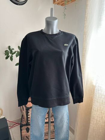 Sweat-shirt noir Lacoste