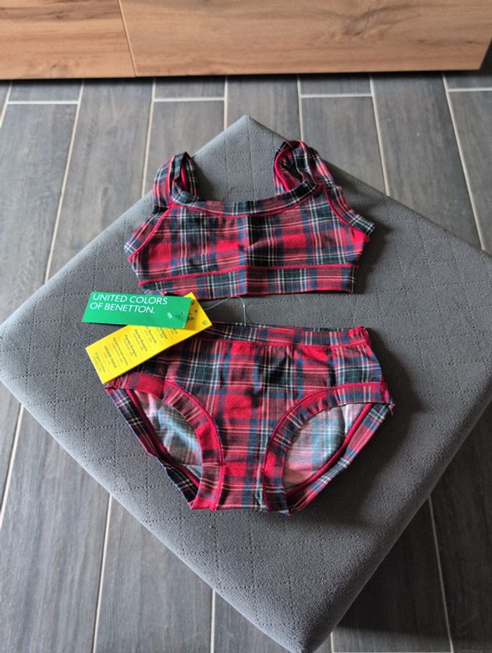 Ensemble sous vêtements United colors of benetton 7/8 ans