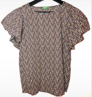 Blouse manches bouffantes Benetton 