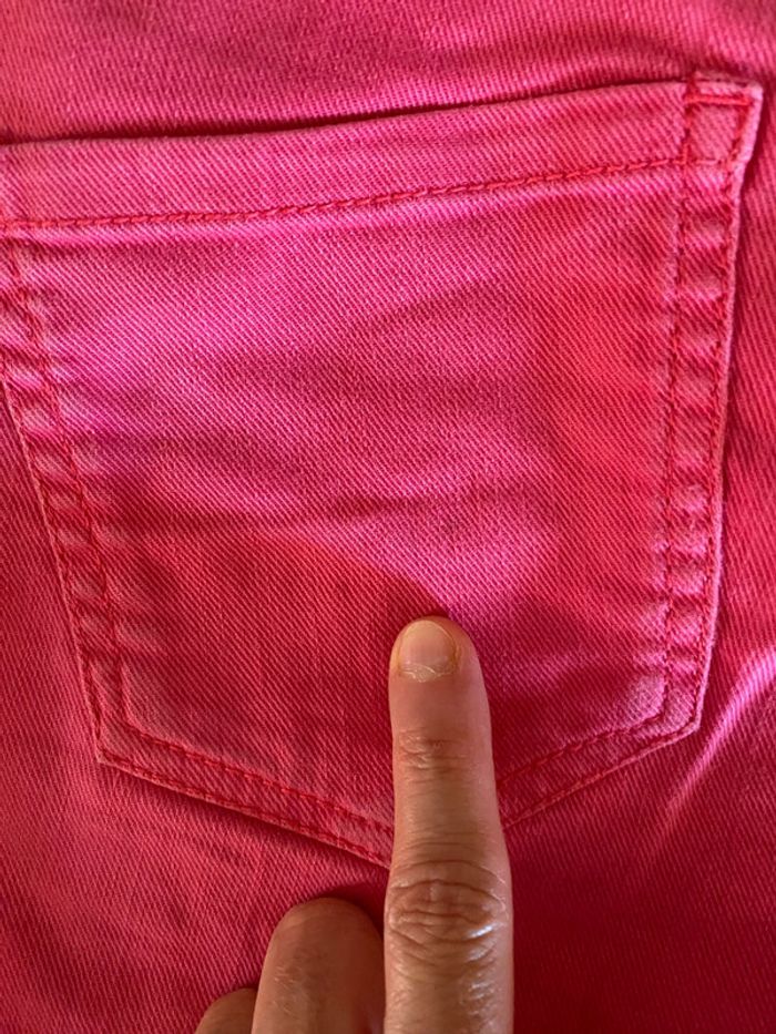 short en jeans GDM fuschsia taille 38 - photo numéro 10