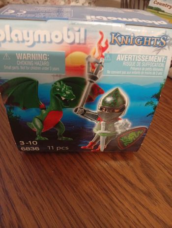 Oeuf playmobil Pâques chevalier dragon neuf dès 4 ans 